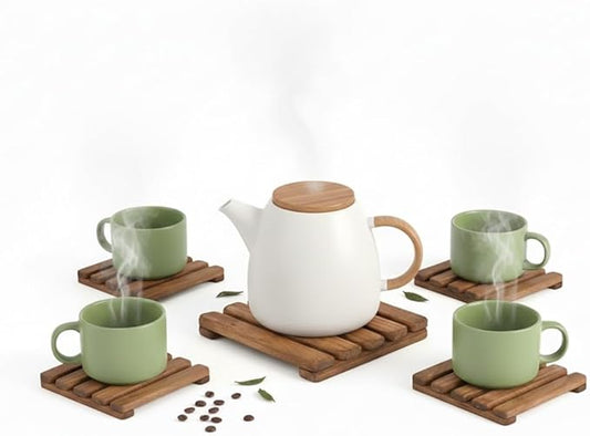 Premium Handmade Wooden Trivet Set