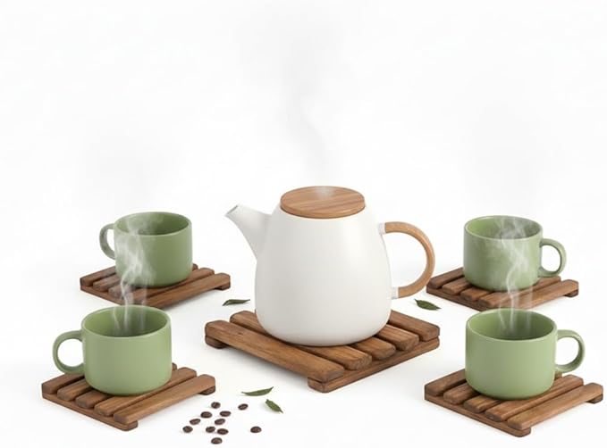 Premium Handmade Wooden Trivet Set